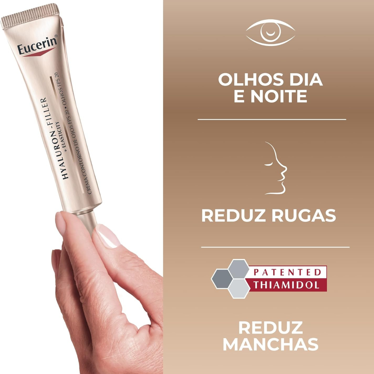 Hyaluron-Filler + Elasticity Creme Olhos Antirrugas FPS 20 15ml