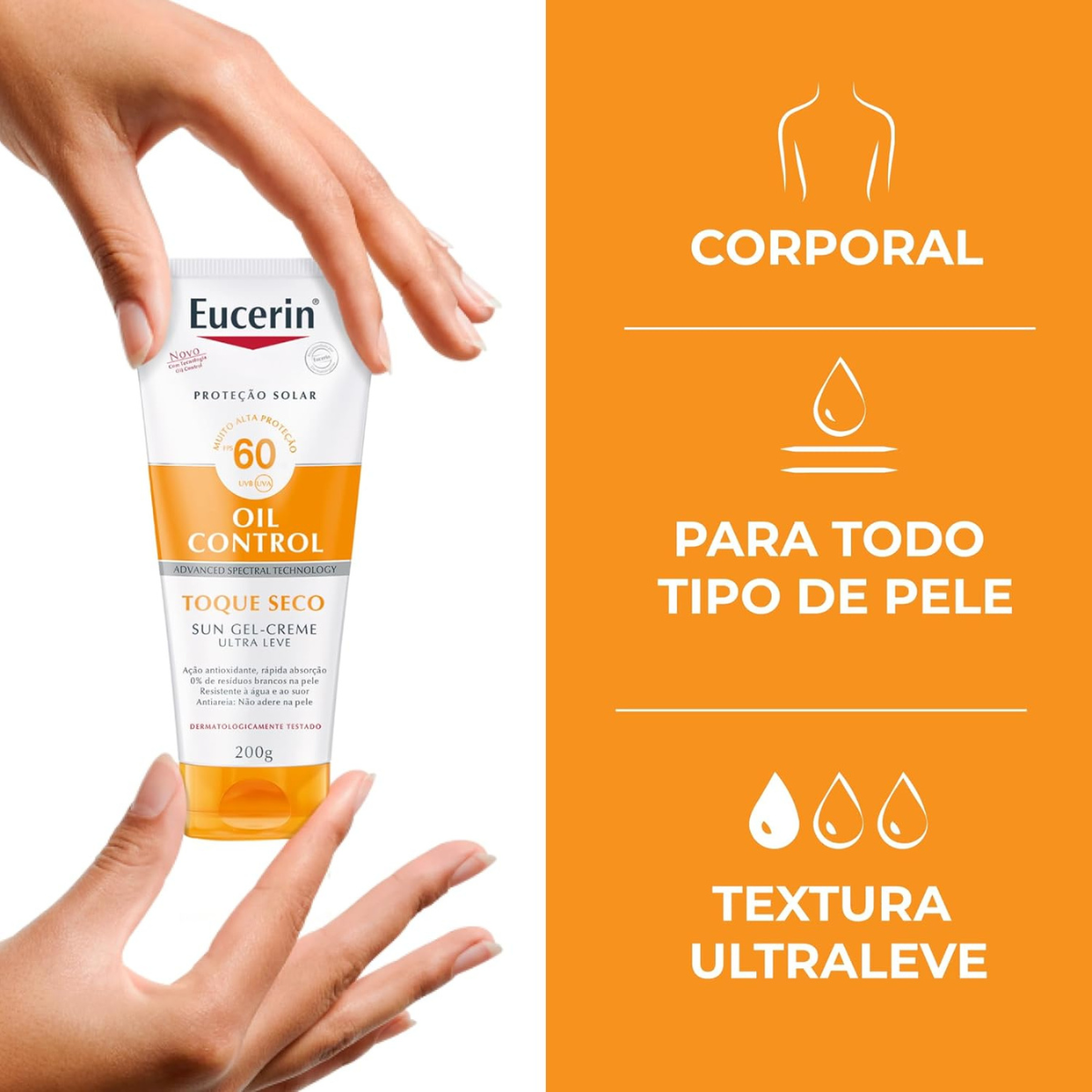 Sun Protetor Solar Corporal Oil Control Toque Seco FPS 60 200ml
