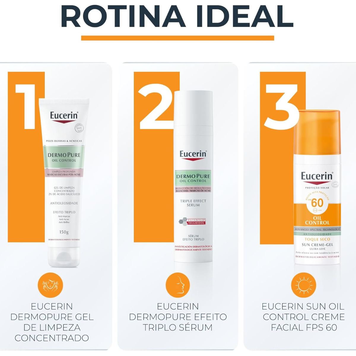 Sun Oil Control FPS 60 Protetor Solar Facial 50ml