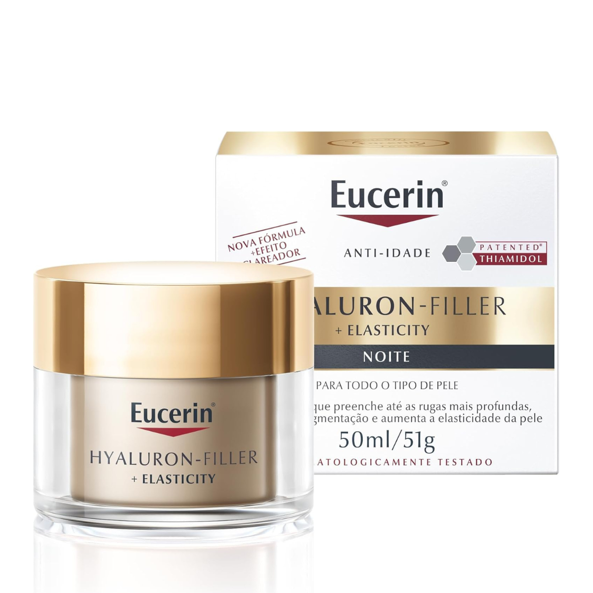 Hyaluron-Filler + Elasticity Antirrugas Creme Facial Noite 50g
