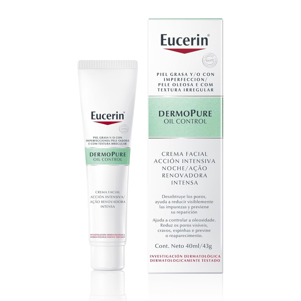 Dermo Pure Oil Control Gel Creme Facial Ação Renovadora Intensa 40ML